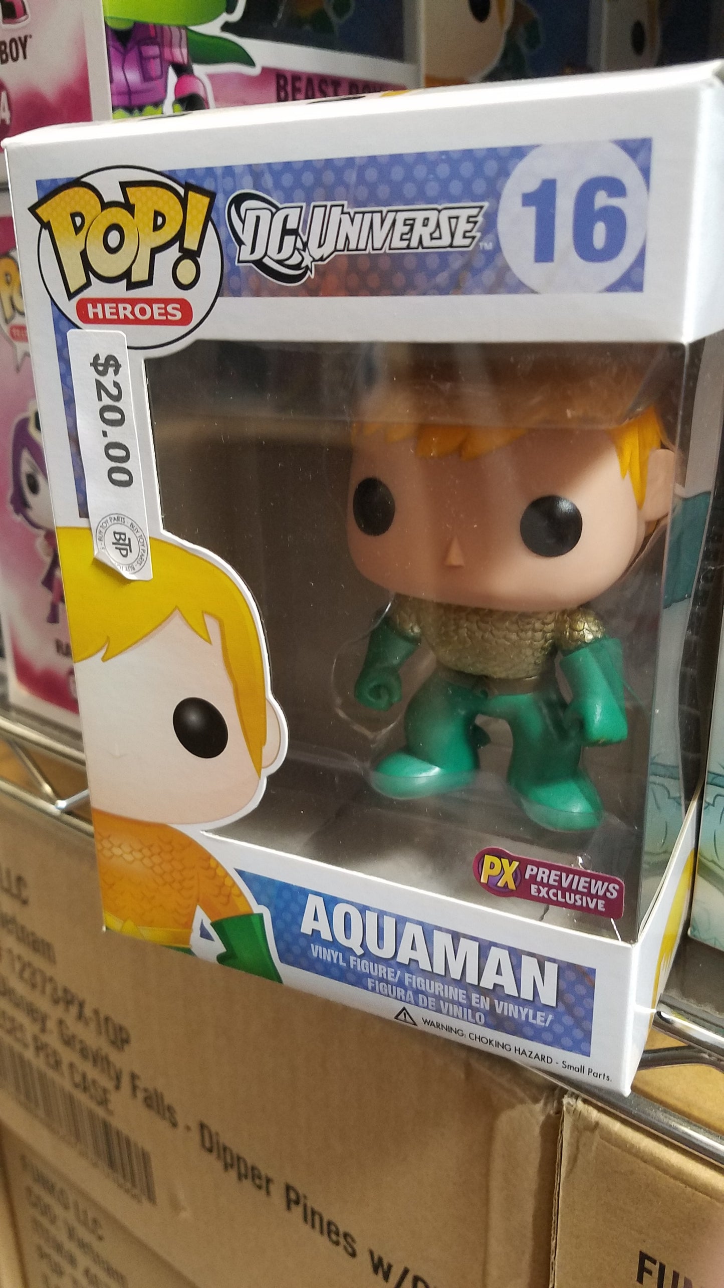 Aquaman PX Preview Funko Pop! Vinyl Figure DC Comic