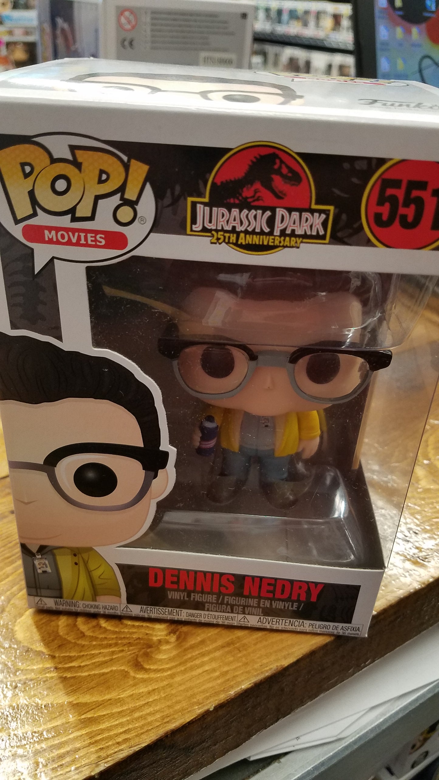 Jurassic Park Dennis Nedry 551 Funko Pop! Vinyl Figure movie