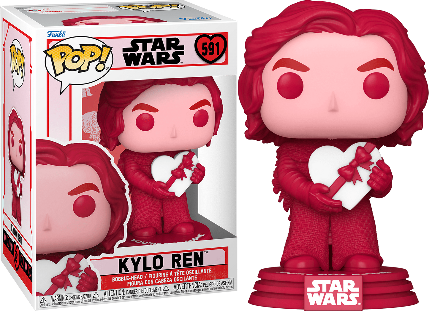 Star Wars - Valentine Kylo Ren #591 - Funko Pop! Vinyl Figure