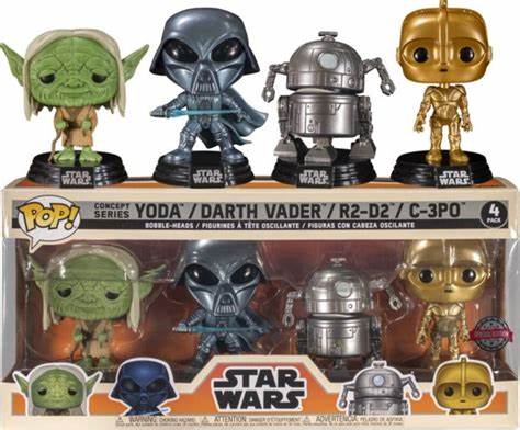 Star Wars Concept Series 4 pack exclusive Funko Pop! Vinyl Figure