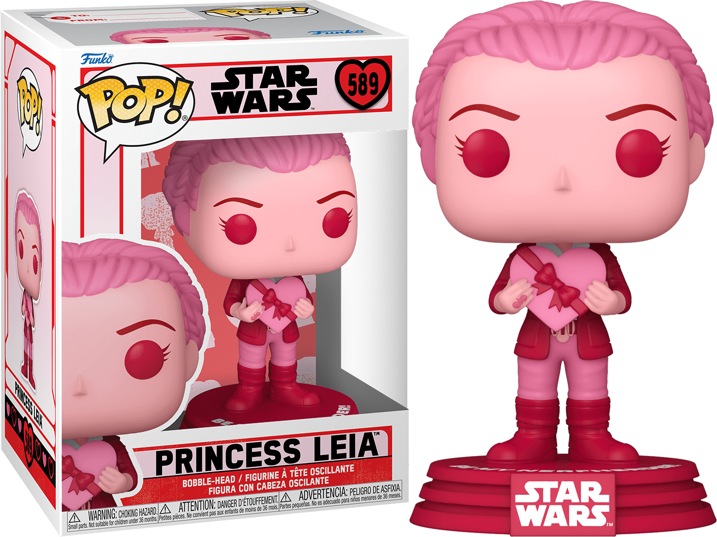 Star Wars - Valentine Princess Leia #589 - Funko Pop! Vinyl Figure AA