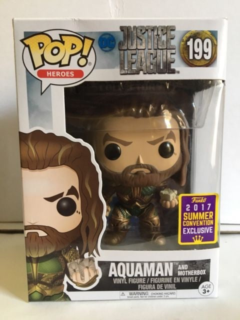 Justice League SDCC Aquaman & motherbox Funko Pop! Vinyl Figure