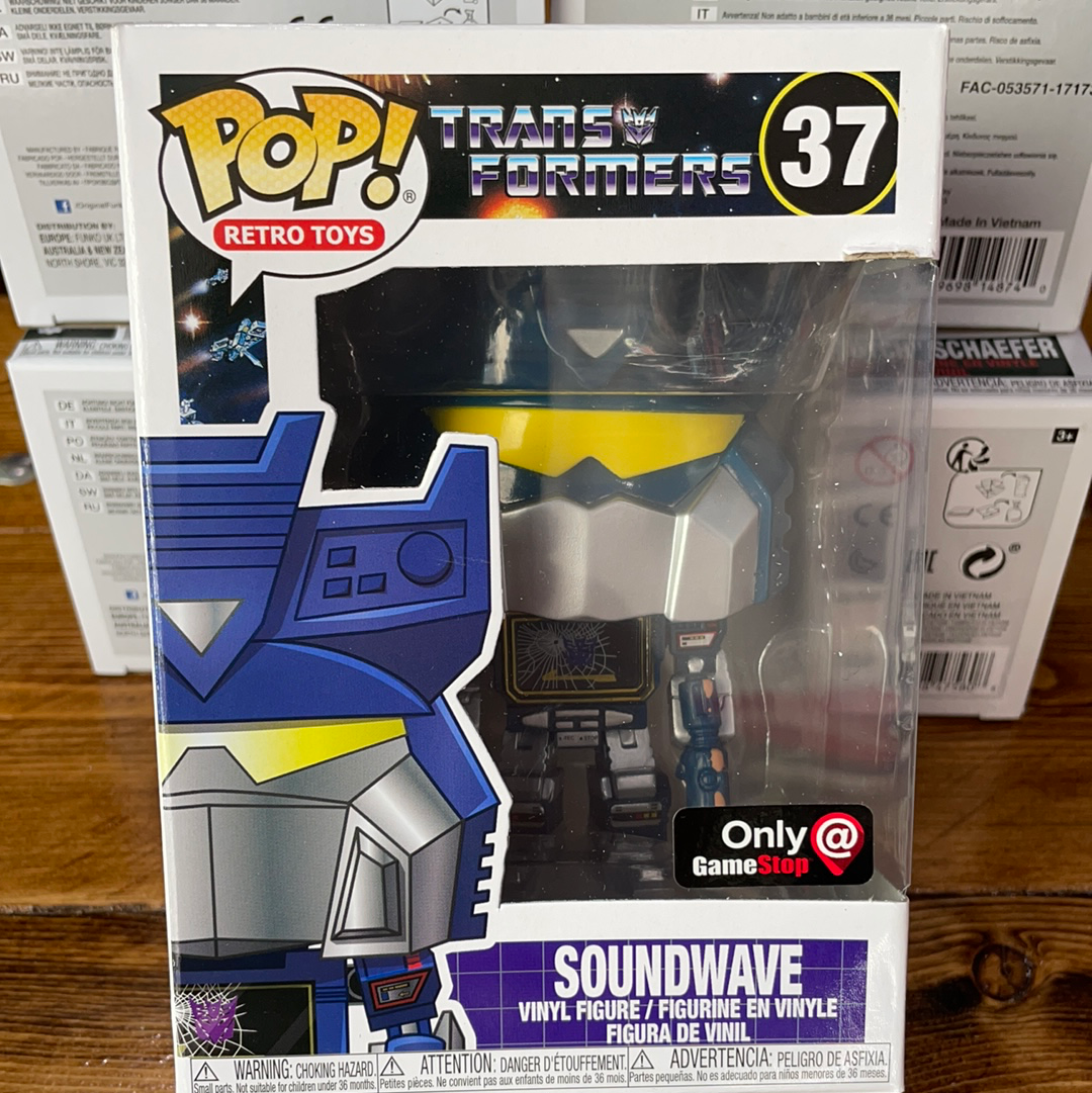 Hasbro retro toys Transformers Soundwave 37 exclusive Funko Pop! Vinyl figure cartoon