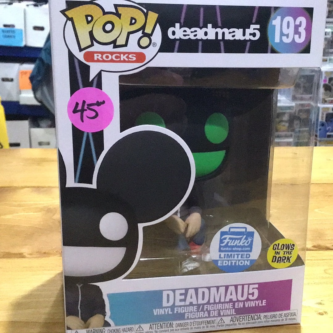 Rocks Deadmau5 Exclusive GITD Funko Pop! Vinyl figure rocks