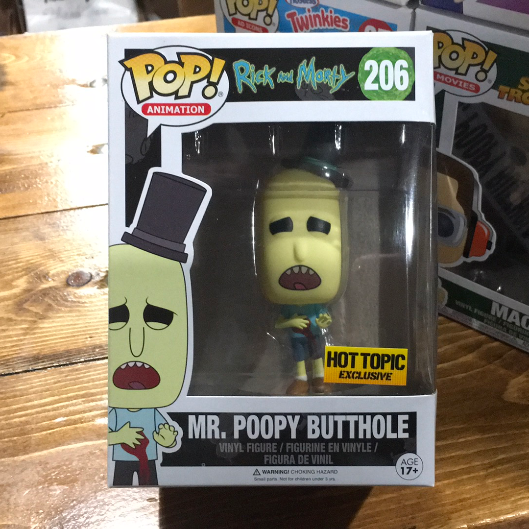 Rick & Morty Mr Poopy Butthole 206 exclusive Funko Pop! Vinyl figure Anime