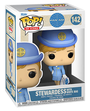 Ad Icons - Pan Am Stewardess #142 (White Bag) - Funko Pop! Vinyl Figure