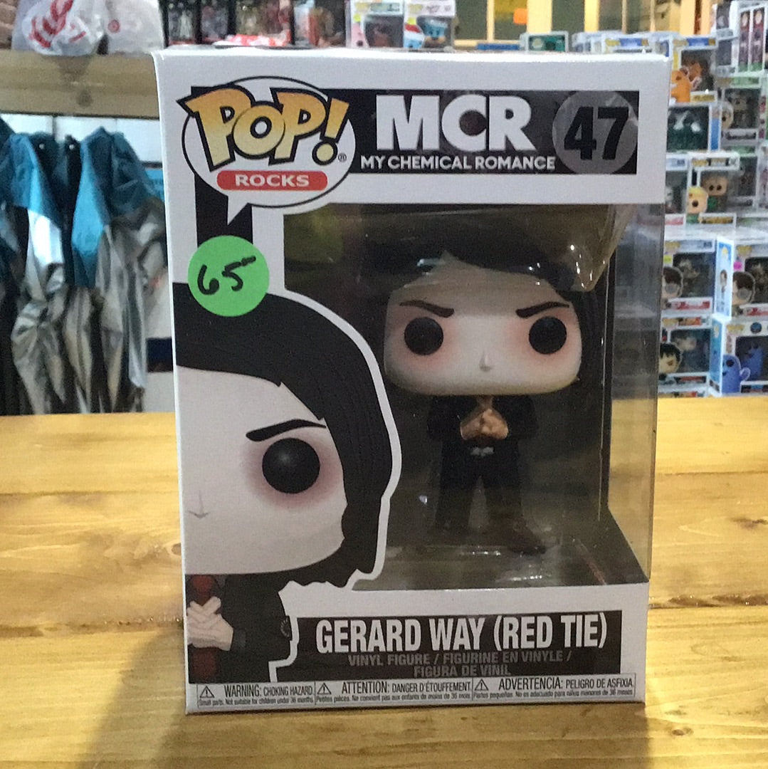 My Chemical Romance Gerard Way (red tie) 47 Funko Pop! Vinyl exclusive retired Rock