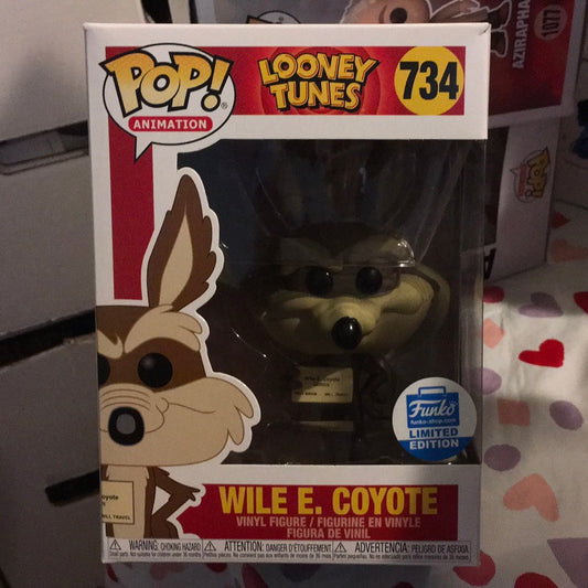 Looney Tunes Wile E Coyote exclusive Funko Pop! Vinyl figure Cartoon
