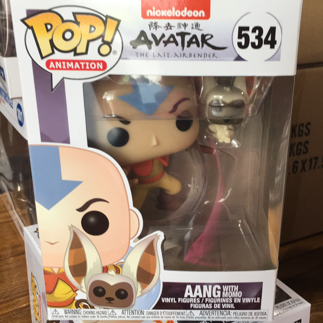 Funko POP Avatar The Last Airbender - Aang with Momo Figure #534