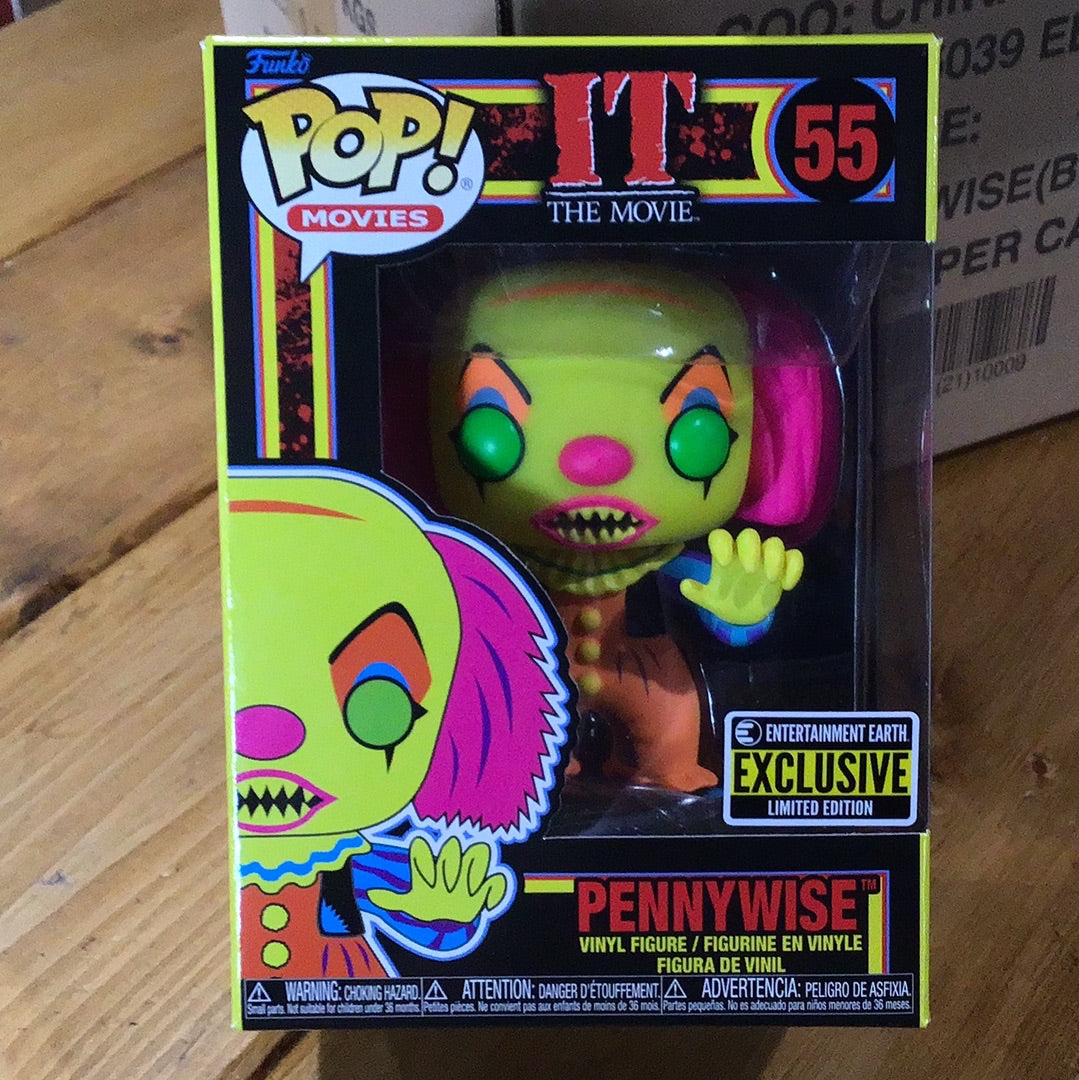 IT: The Movie Pennywise #55 Blacklight Exclusive Funko Pop