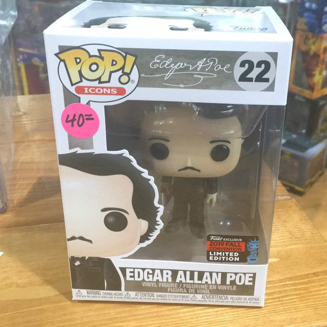 Icons - Edgar Allan Poe #22 - Exclusive Funko Pop! Vinyl Figure