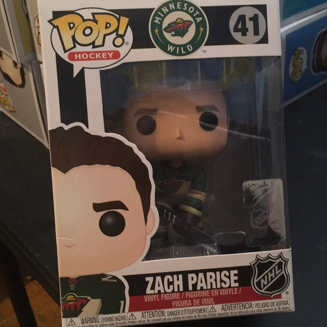 Funko Pop Sports NHL Minnesota Wild Zach Parise Action Figure (Bundled with  Pop Box Protector to Protect Display Box) 