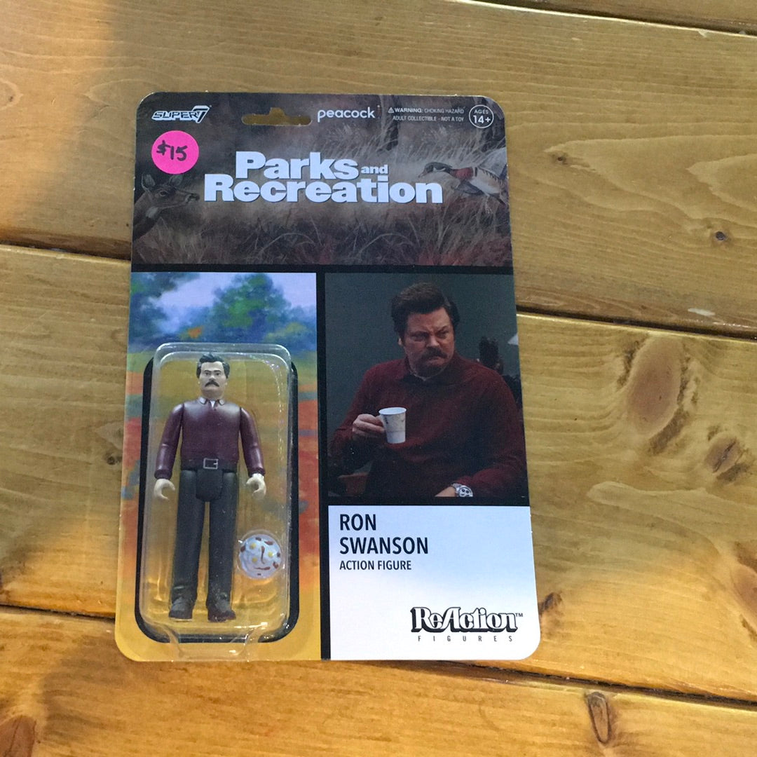 Super7 - Parks and Rec REACTION FIGURE - Ron Swanson