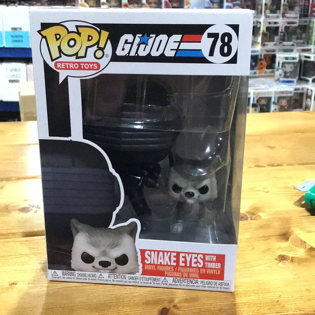 Gijoe Snake Eyes with Timber 78 exclusive Funko Pop! Vinyl figure