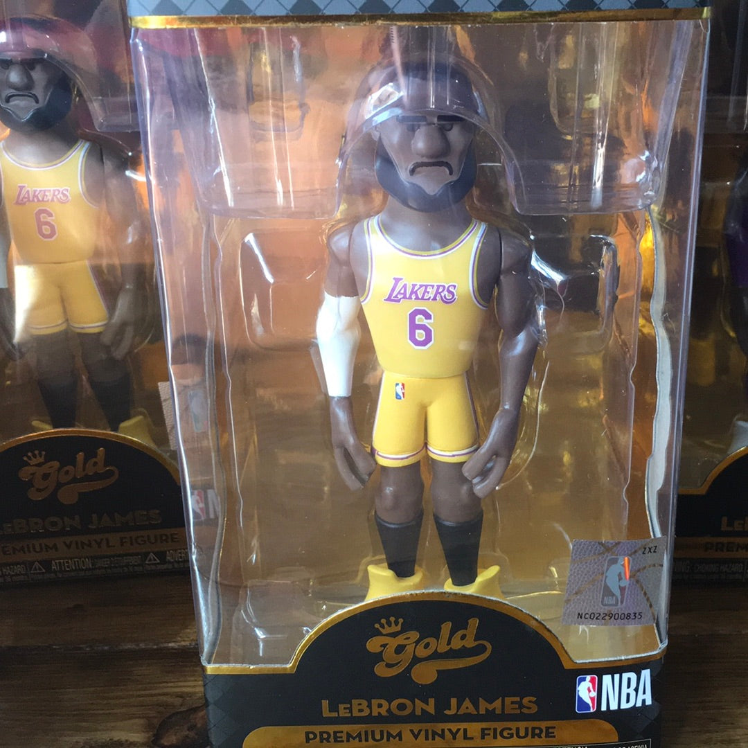 lebron james funko gold
