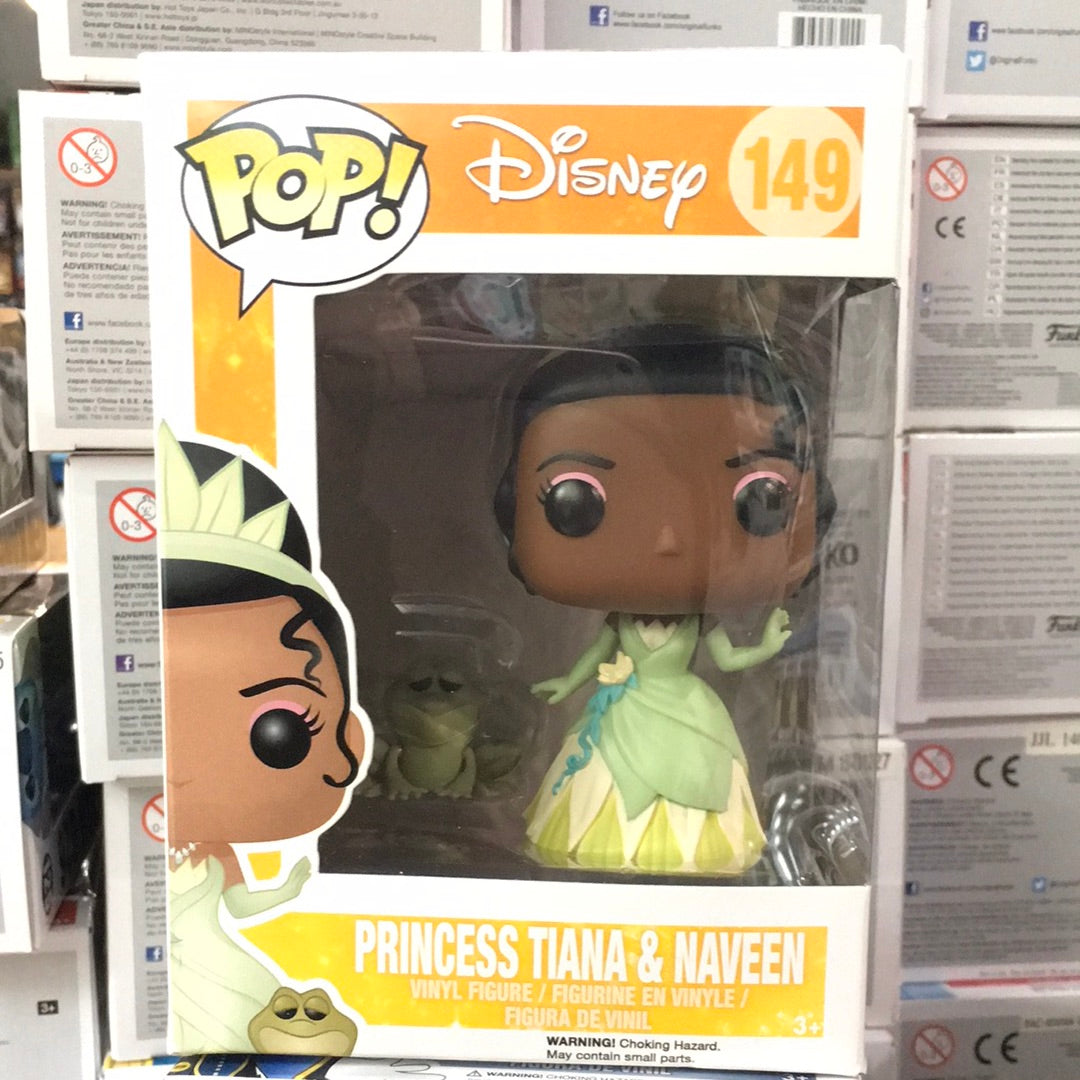 Disney - Princess Tiana and Naveen #149 (Yellow Box) - Funko Pop! Viny –  Tall Man Toys & Comics