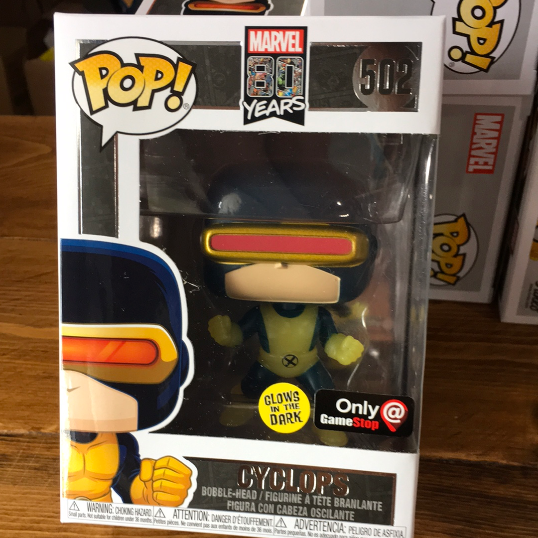 X-MEN 80th Cyclops exclusive gitd Funko Pop! Vinyl figure Marvel