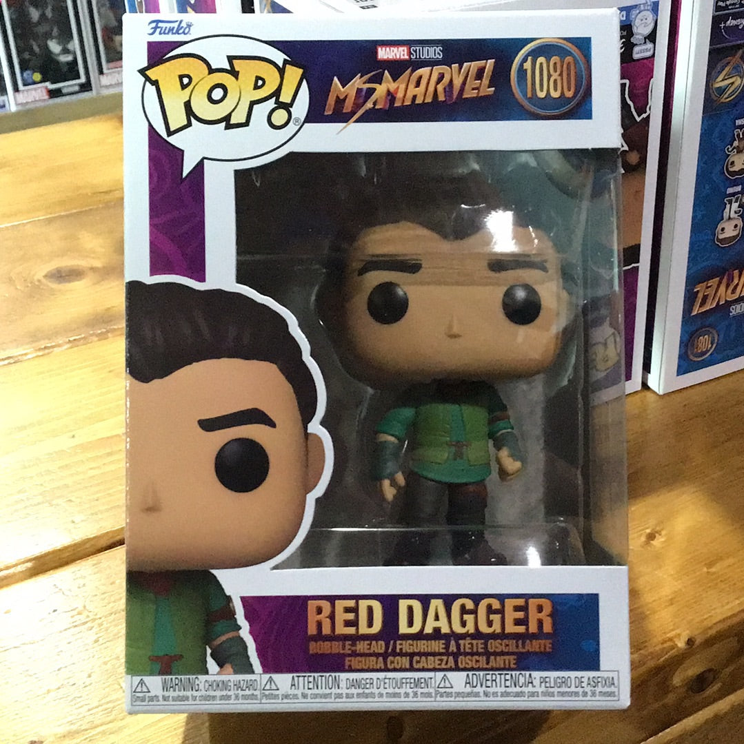 Marvel Ms. Marvel Disney plus red dagger FUNKO Pop! Vinyl Figure