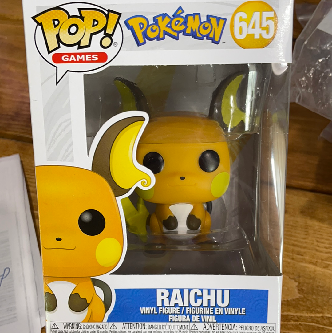 Pokémon Raichu 645 Funko Pop! Vinyl figure video games
