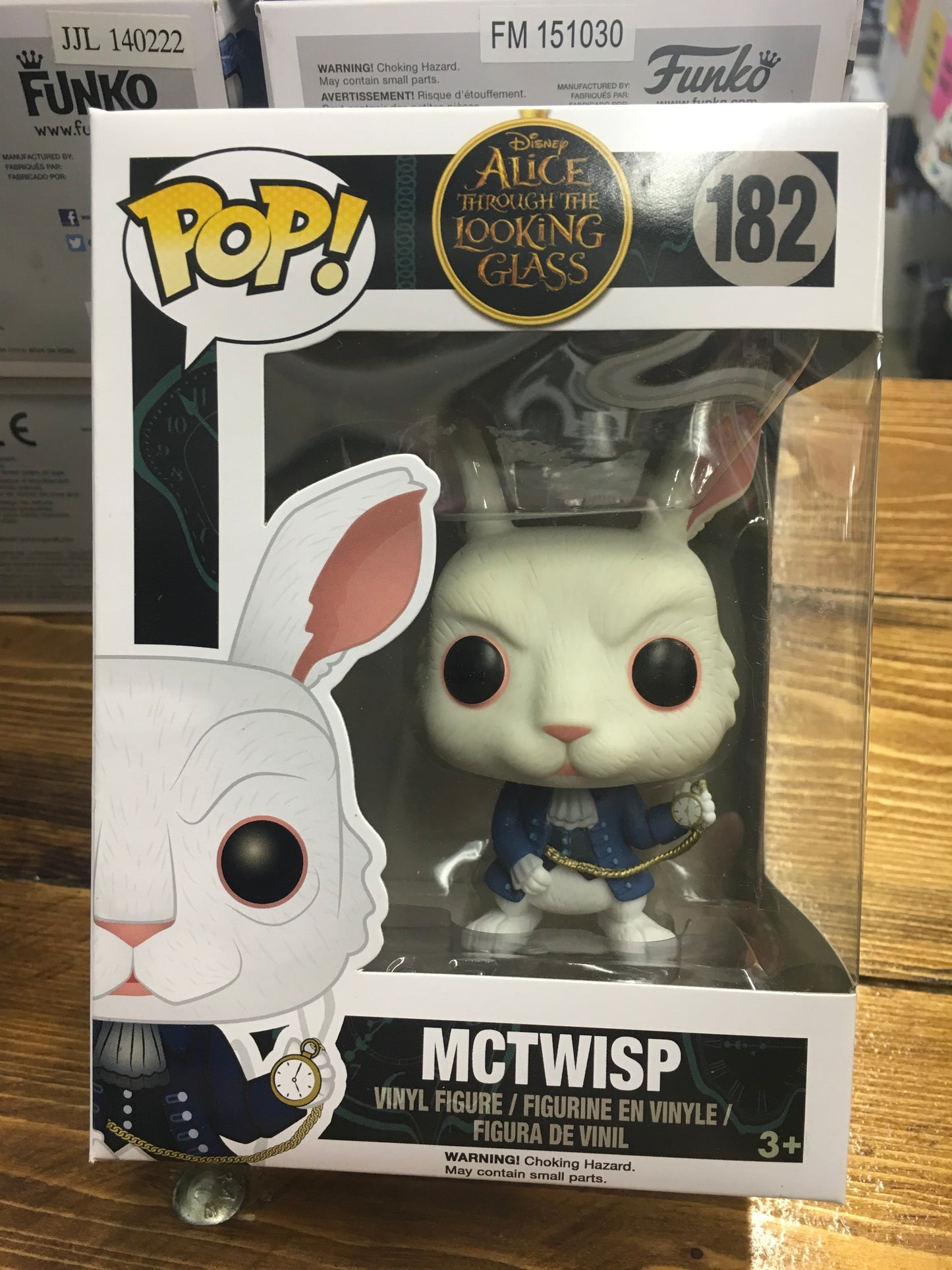 DISNEY MCTWISP 182 white rabbit Alice looking glass Funko Pop! Vinyl Figure