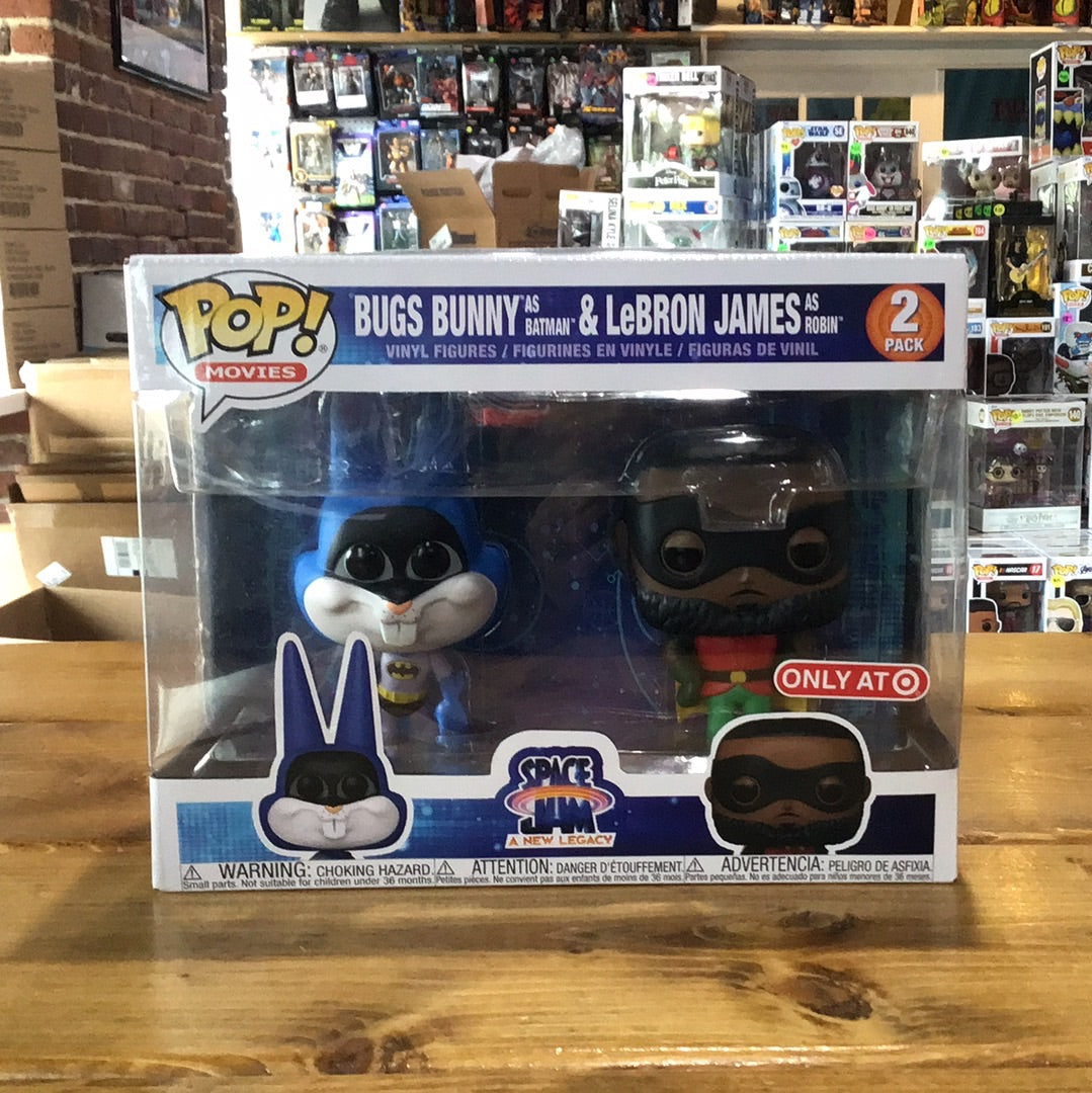 Space Jam Bugs Bunny as Batman & Lebron James as Robin Target Exclusive 2-pack Funko Pop! Vinyl figure (Movies)