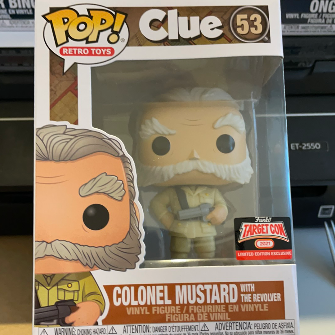 CLUE colonel Mustard exclusive Funko Pop! Vinyl figure (ad icons)