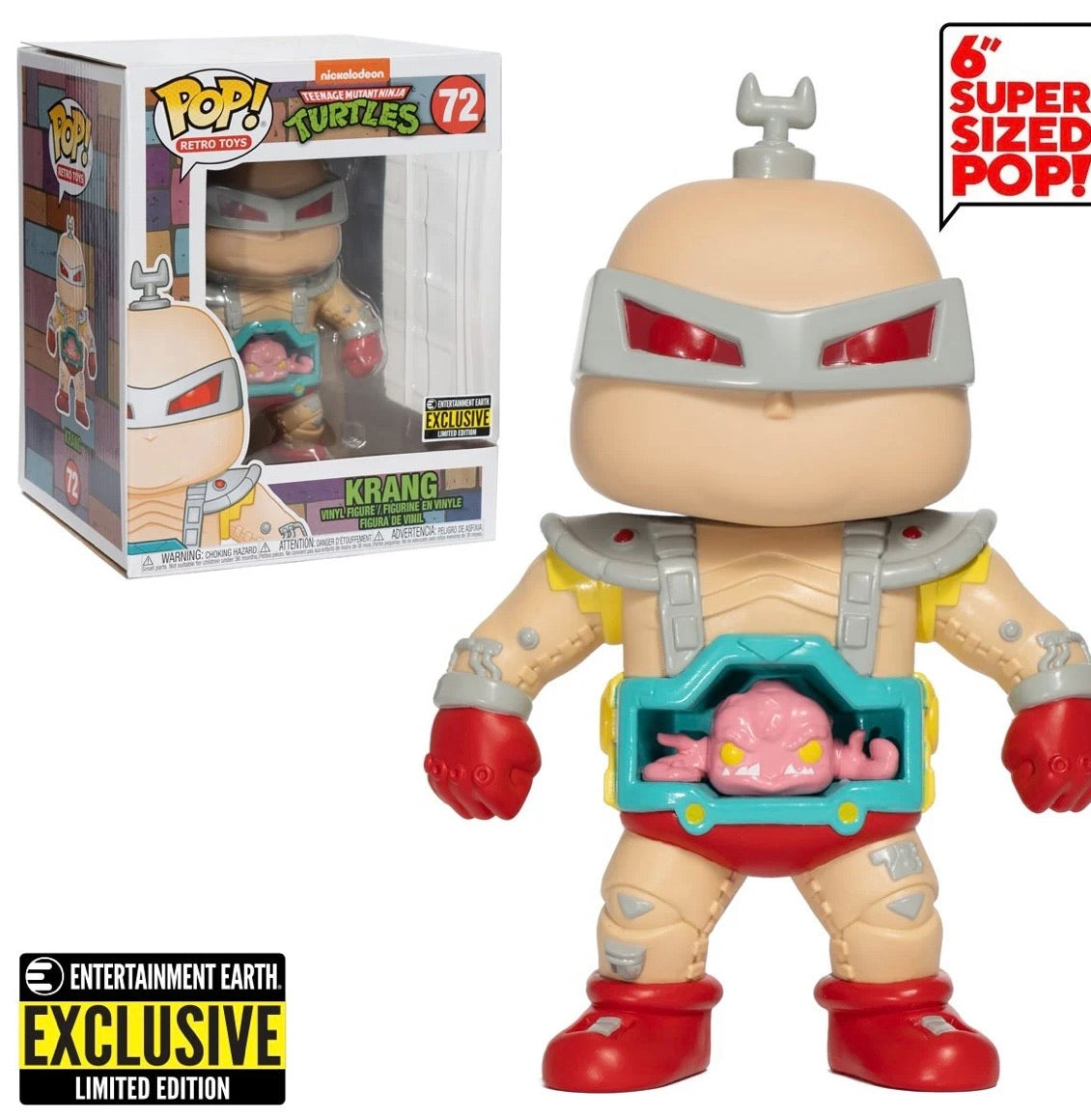 TMNT Krang brain 6 inch exclusive Funko Pop! Vinyl figure cartoon LIMIT ONE
