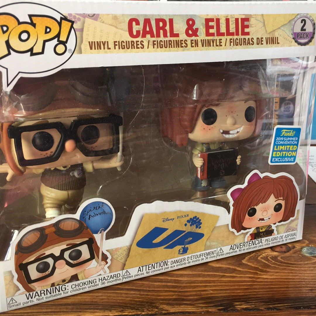 Disney UP Carl and Ellie 2 Pack exclusive Funko Pop! Vinyl figure – Tall  Man Toys & Comics