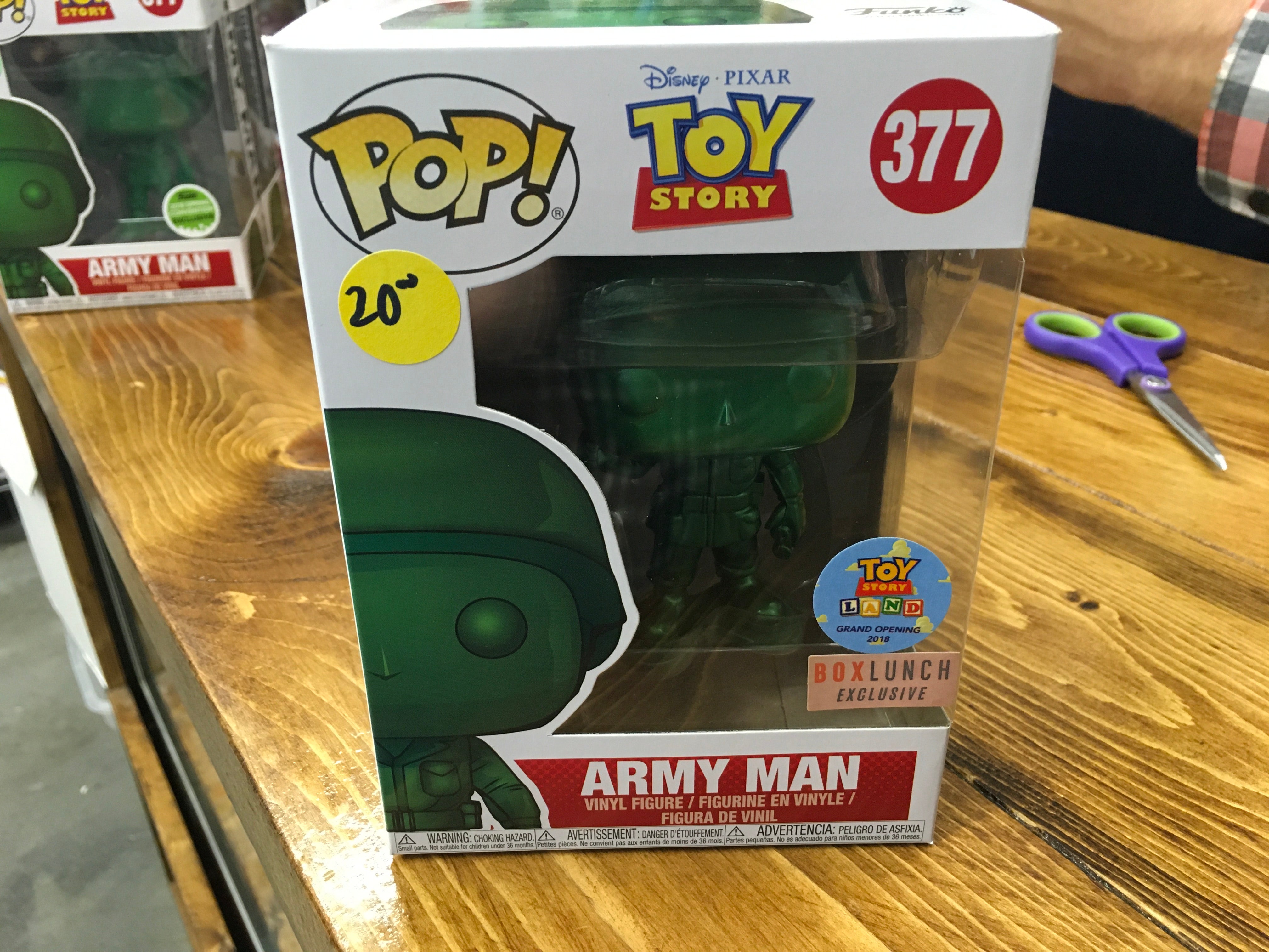 Disney Toy Story Army Man metallic 377 exclusive Funko Pop! Vinyl