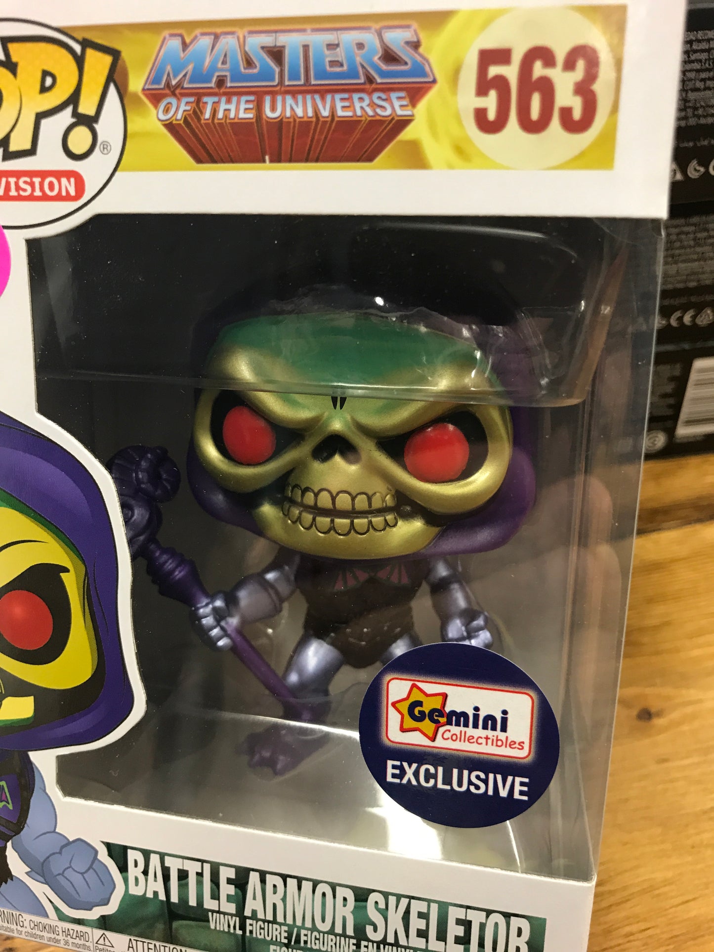 Metallic Battle Armor Skeletor MOTU exclusive Funko Pop! Vinyl figure