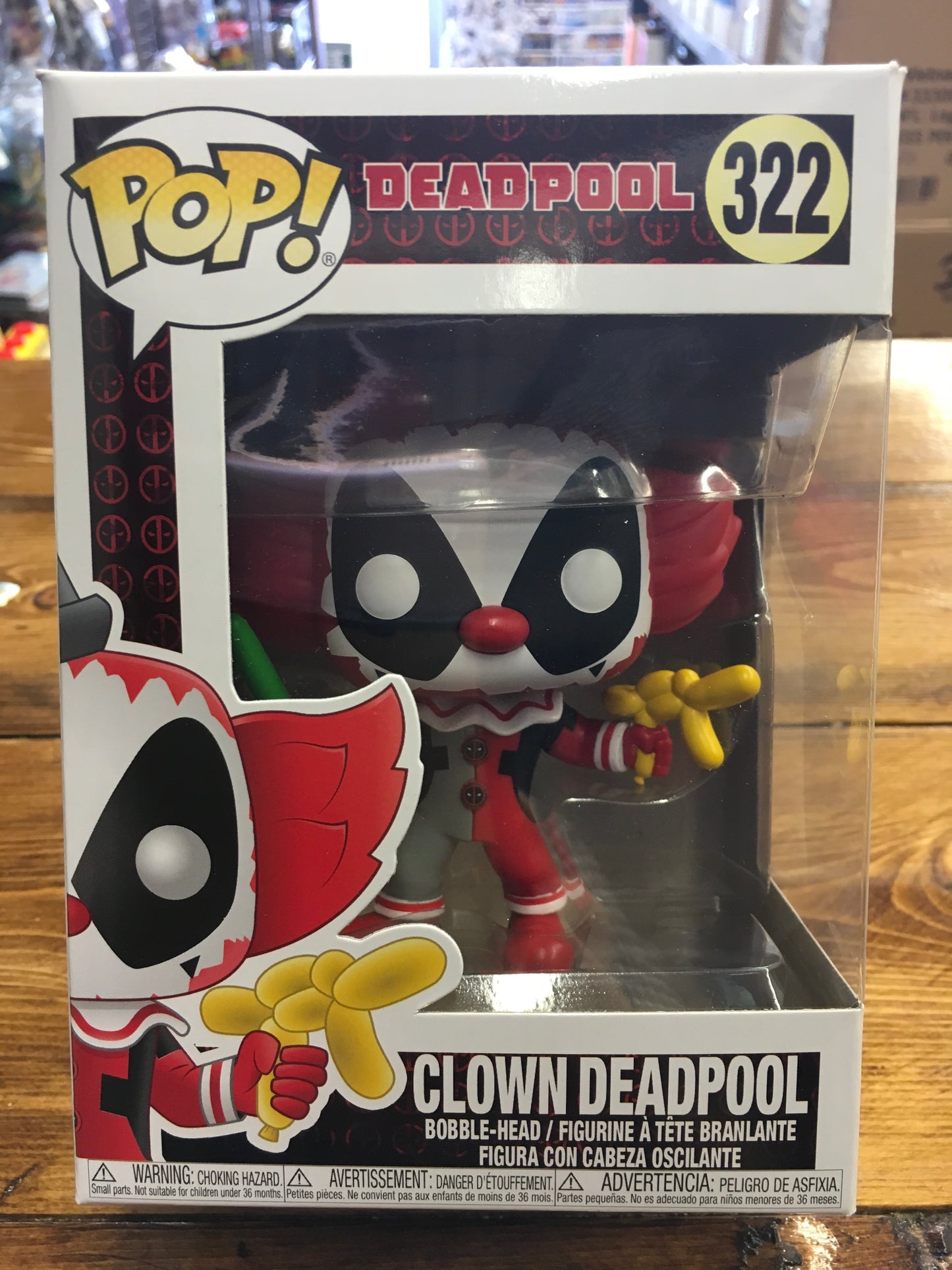 Deadpool Clown Deadpool #322 Marvel Funko Pop! Vinyl Bobble-head