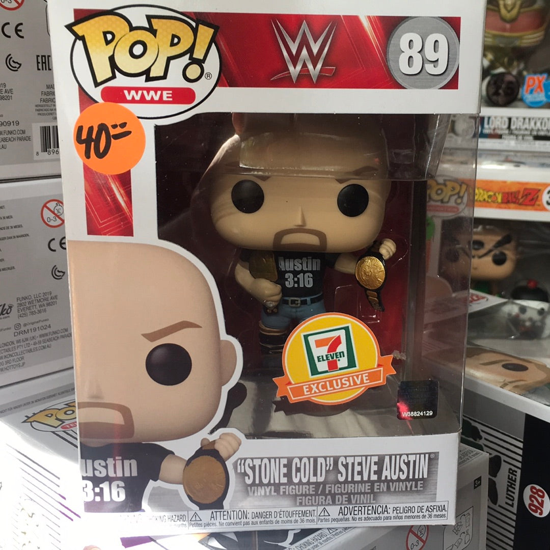 WWE Stone Cold Steve Austin w/ 2 Belts Funko Pop! Vinyl figure Sports