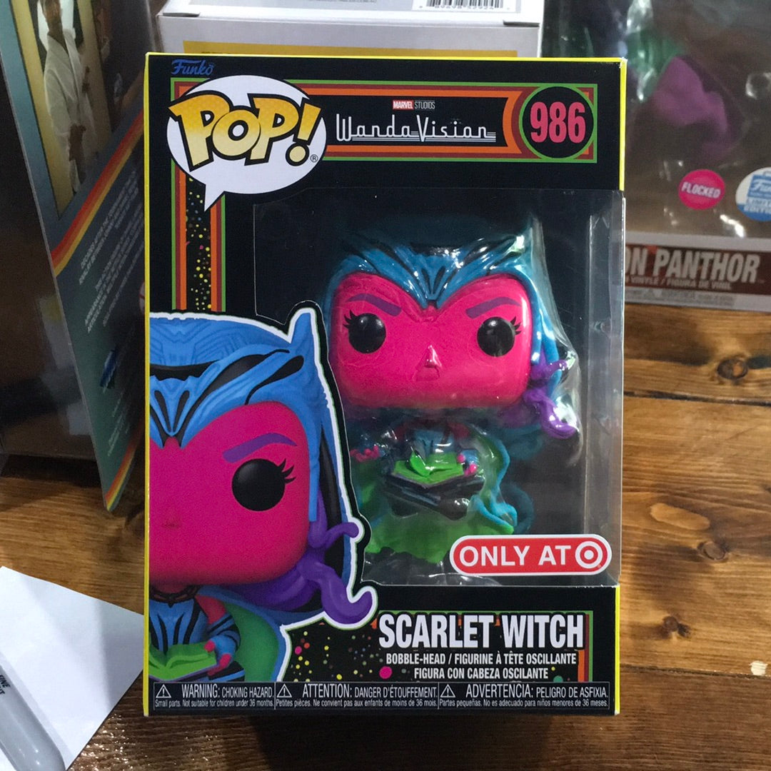 Marvel WandaVision - Scarlet Witch Black Light #986 - Exclusive Funko Pop! Vinyl Figure