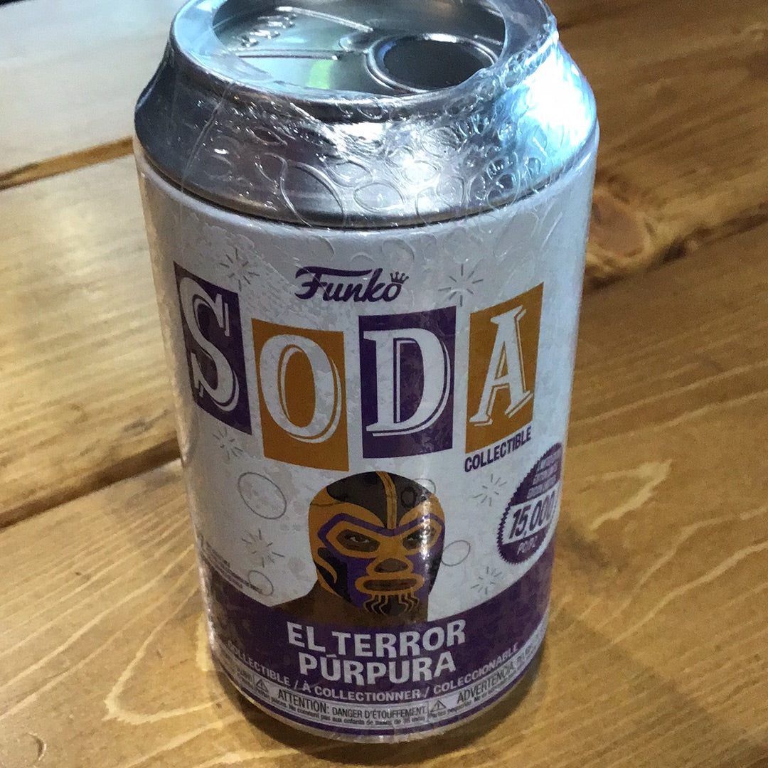 Vinyl Luchadores - El Terror Púrpura Thanos sealed Mystery Funko SODA figure