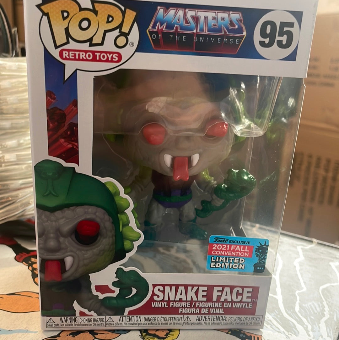 Masters of the Universe Snake Face exclusive 95 Funko Pop! Vinyl figure cartoon