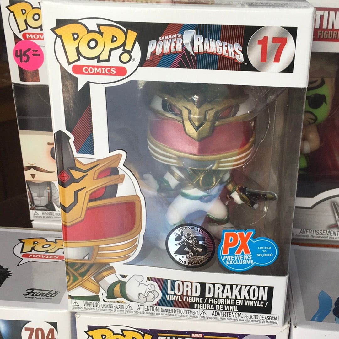 Power rangers Lord Drakkon Exclusive Funko Pop! Vinyl figure