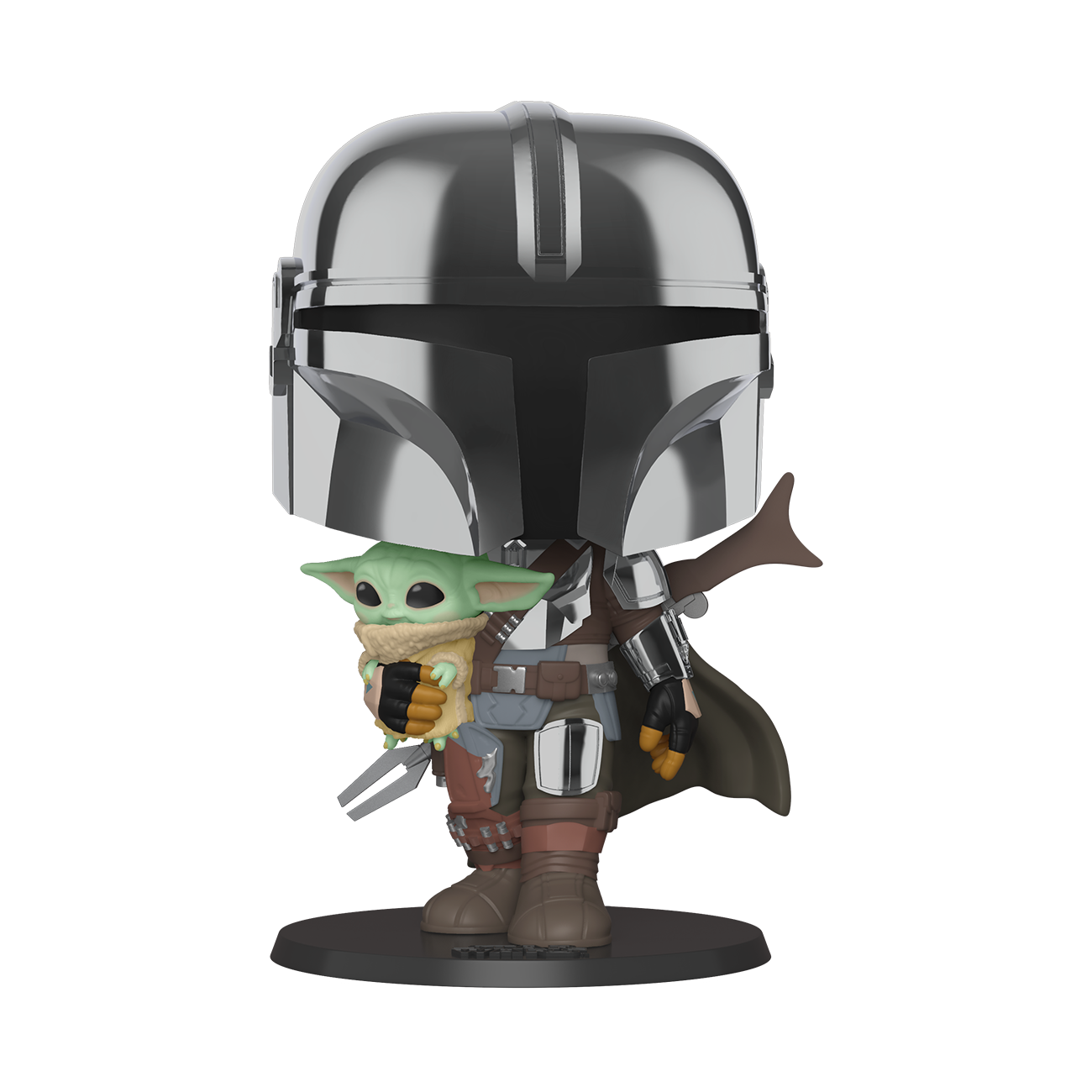 Star Wars: The Mandalorian - Mando w/Child #380 - 10-inch Funko Pop! Vinyl Figure