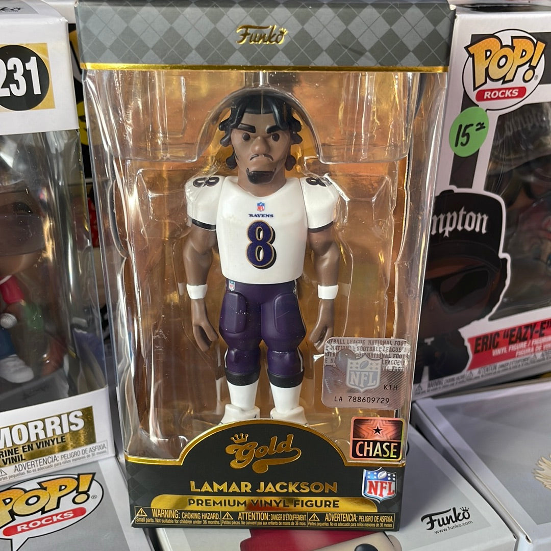 Funko Gold 5" NFL: Ravens Lamar Jackson Vinyl Figure