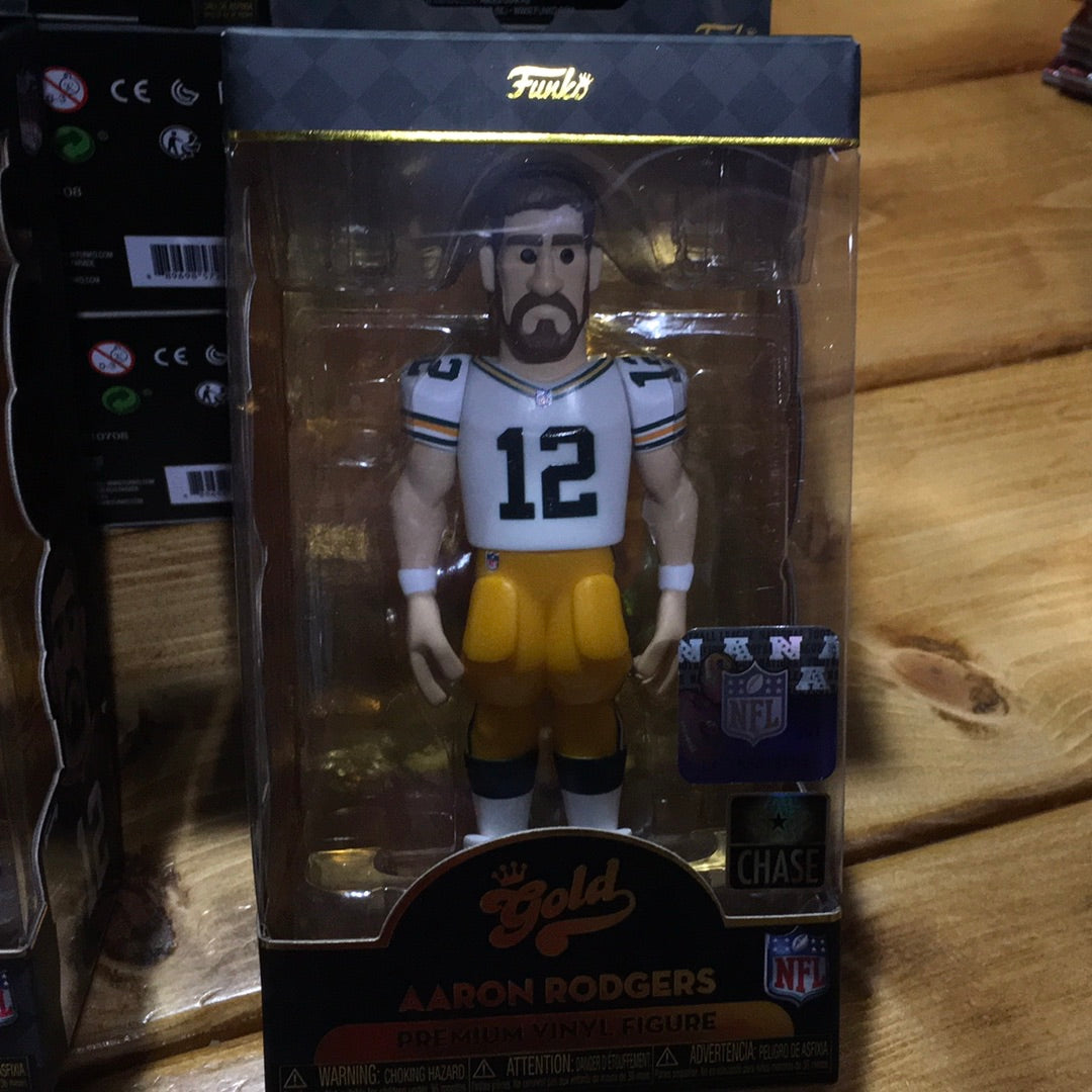 Funko Gold 5" NFL: Packers Aaron Rodgers Vinyl Figure