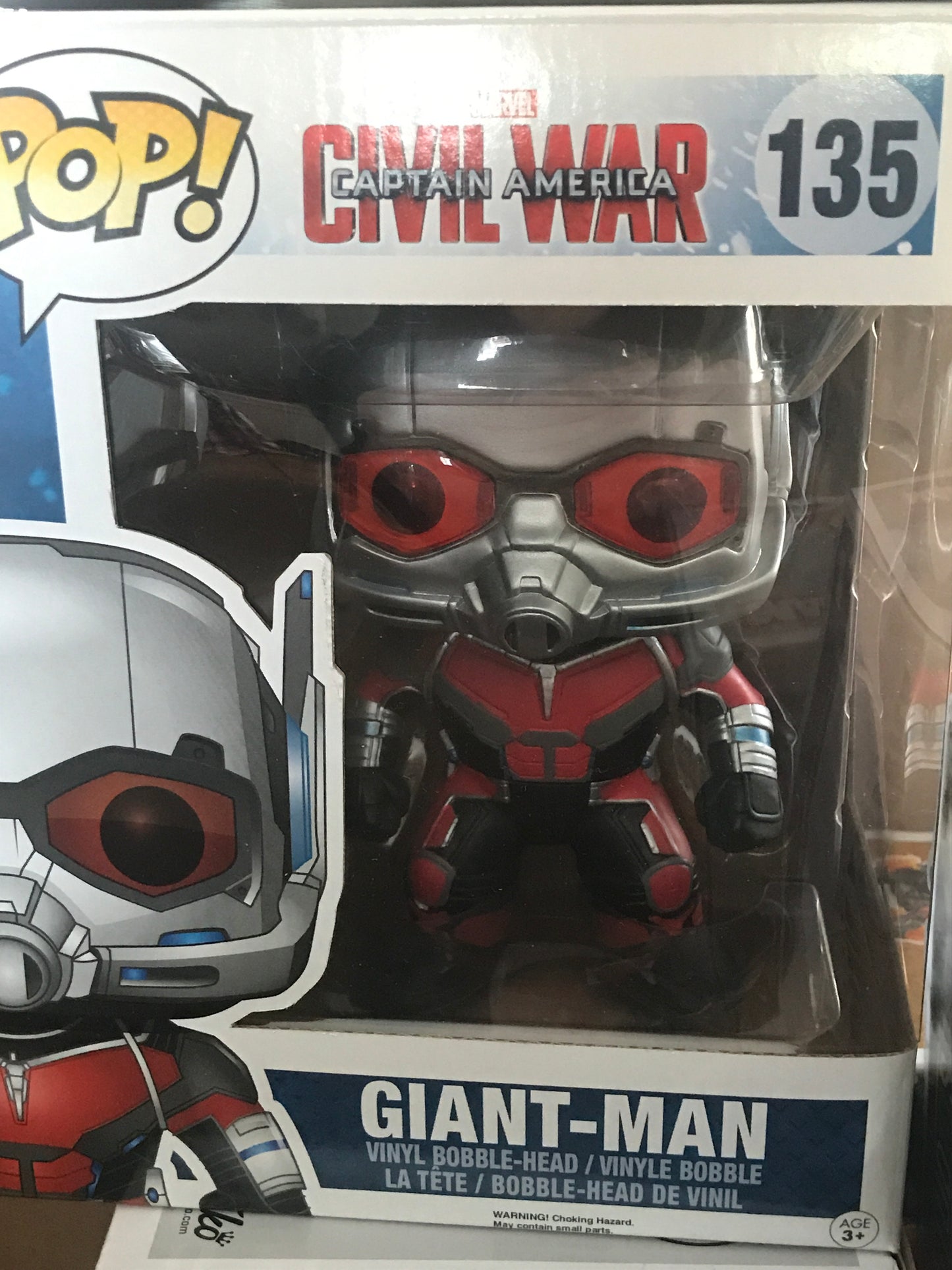 Ant Man Giant-Man Civil War 135 Funko Pop vinyl figure Marvel