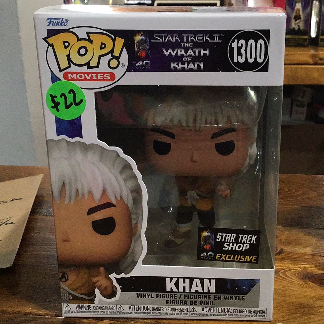 Star Trek II The Wrath of Khan- Khan #1300 Star Trek Shop Funko Pop! Vinyl Figure Movies