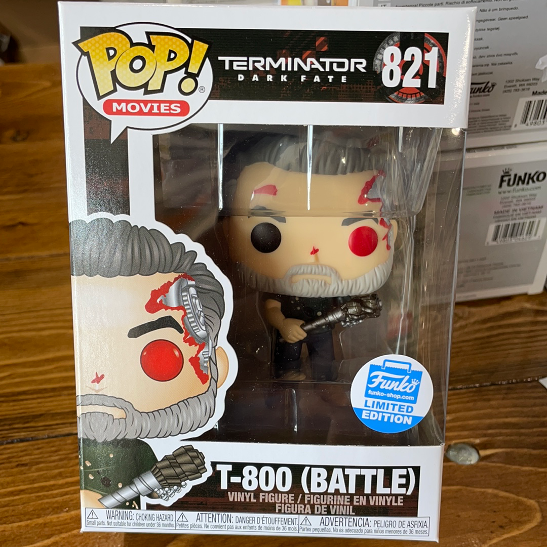 Terminator Dark Fate T-800 battle exclusive 821 Funko Pop! Vinyl Figure movie
