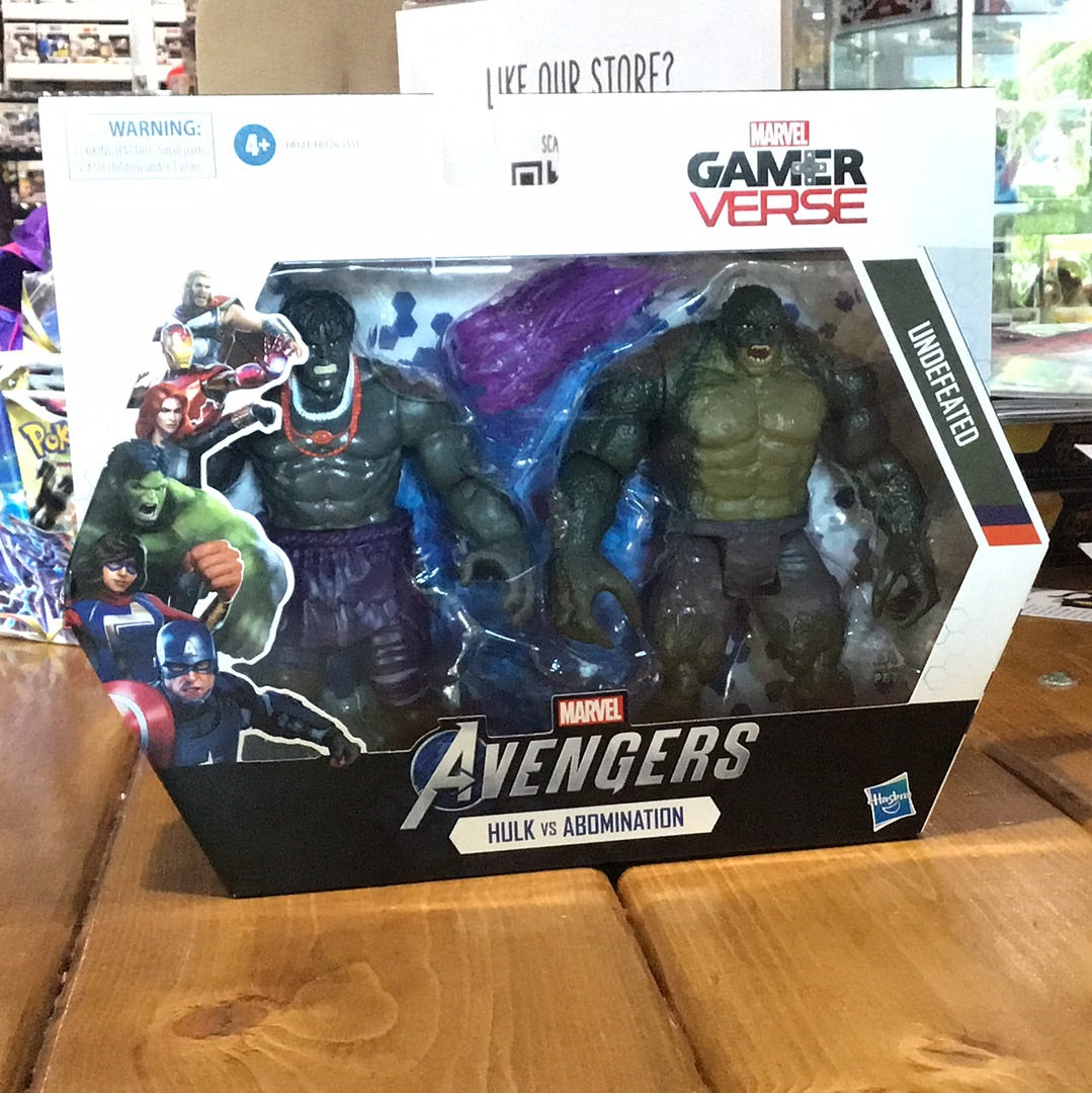 Marvel Gamerverse Avengers Hulk vs Abomination Action Figures