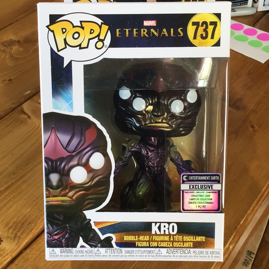 The Eternals Kro Entertainment Earth Exclusive with Collectible Card Funko Pop! Vinyl figure Marvel
