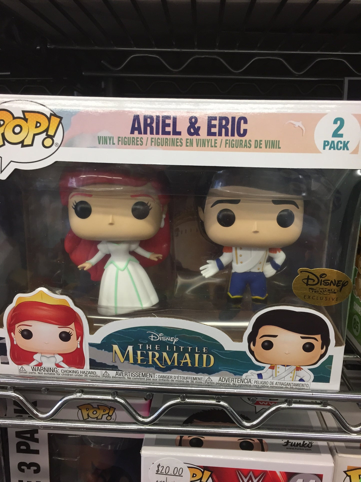 Disney Exclusive Ariel and Eric Funko Pop! Vinyl figure