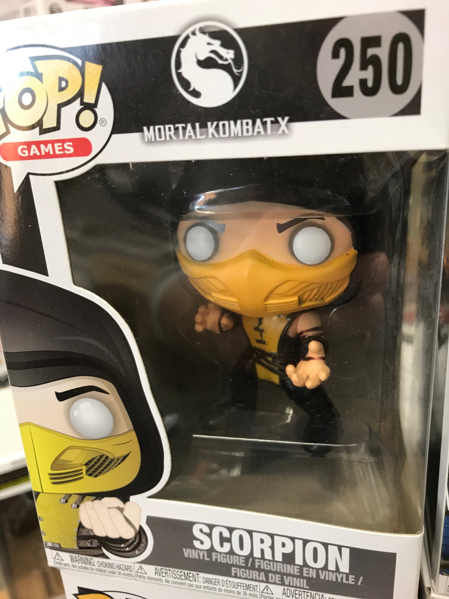 Mortal Kombat X scorpion 250 Funko Pop! Vinyl figure games