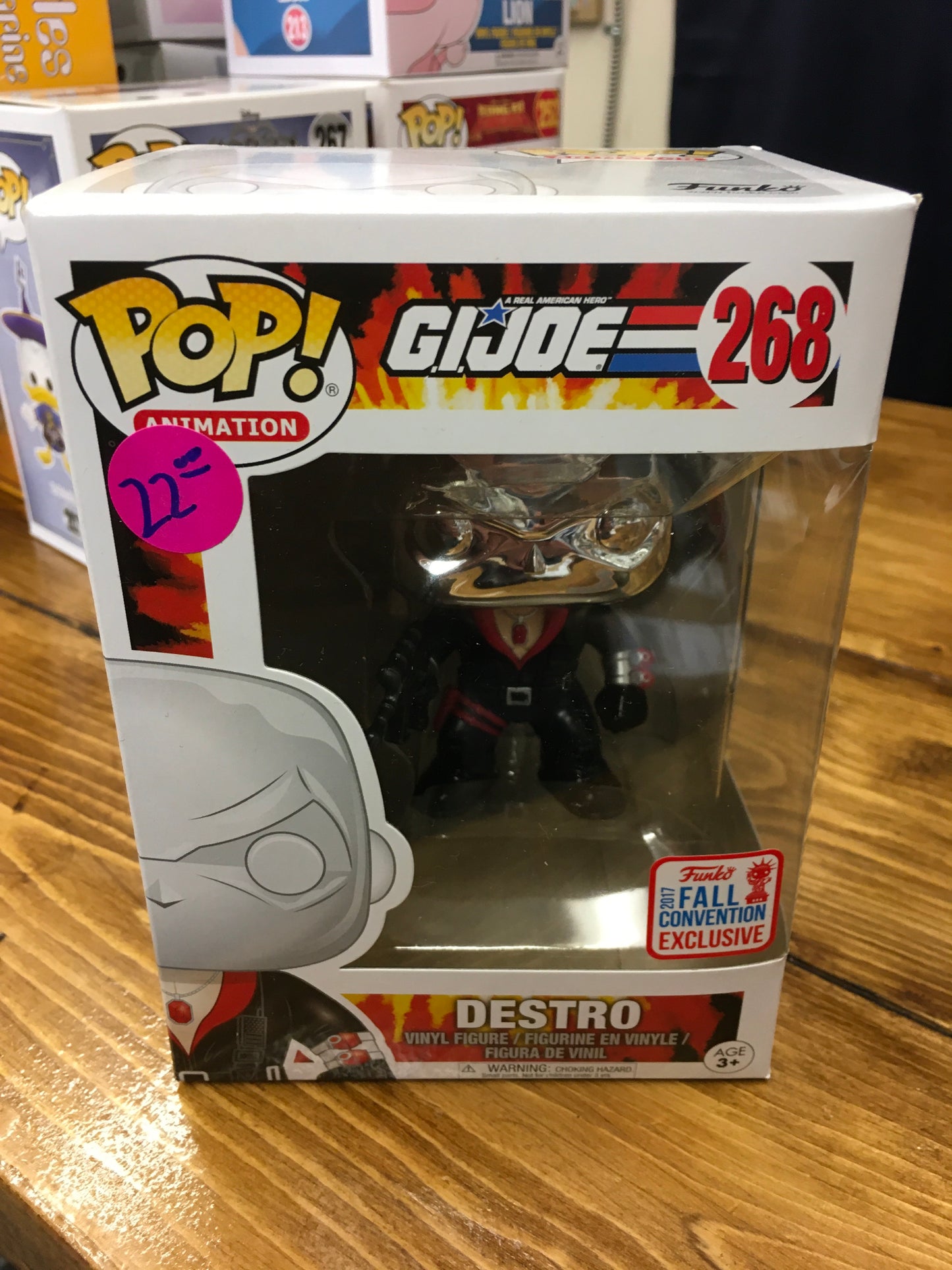 G.I. Joe Destro NYCC Exclusive Funko pop vinyl figure 2020
