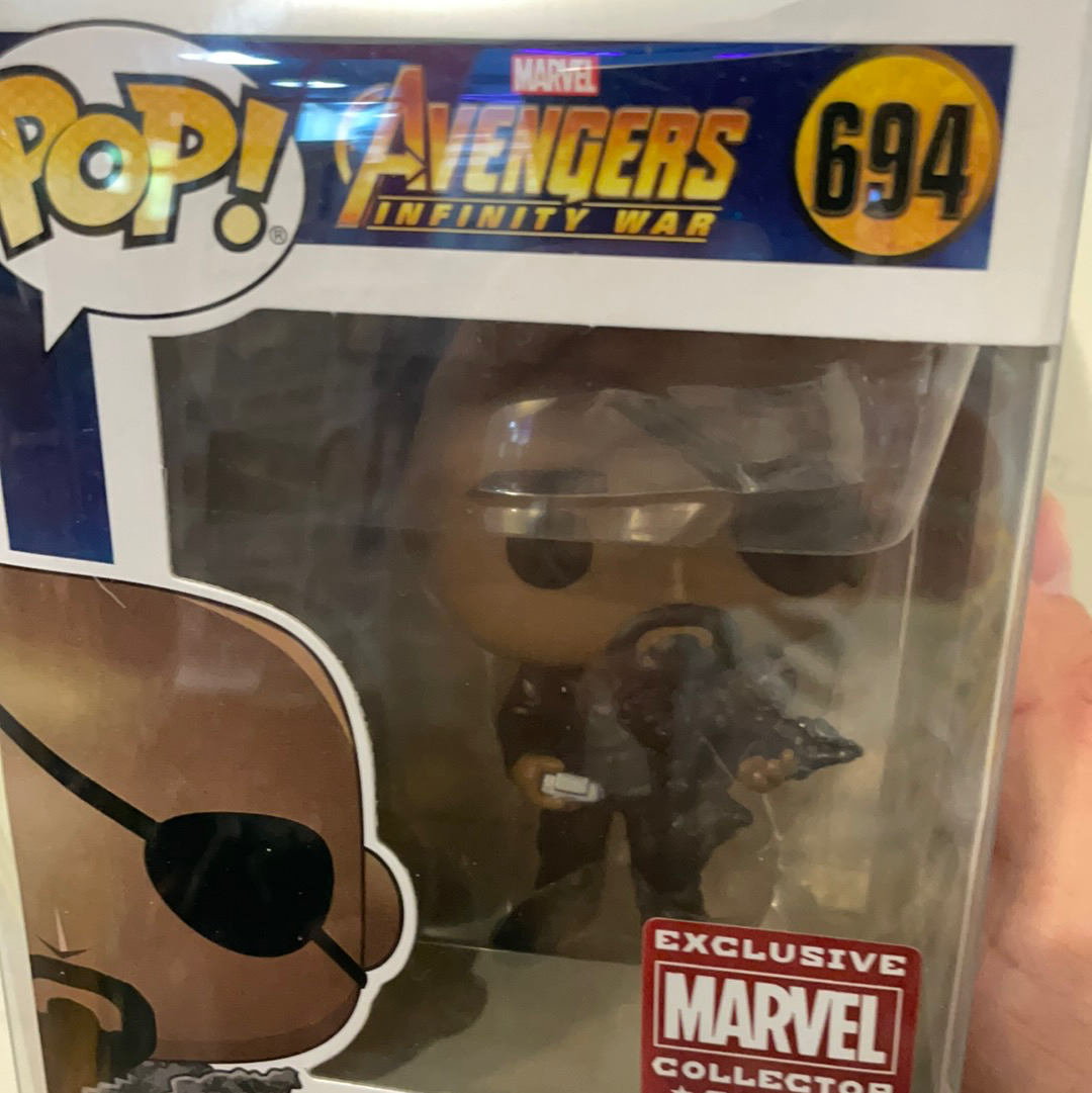 Marvel Avengers Nick Fury Exclusive 694 Funko Pop! Vinyl figure