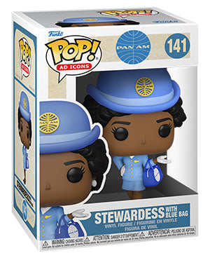 Ad Icons - Pan Am Stewardess Blue Bag #141 - Funko Pop! Vinyl Figure