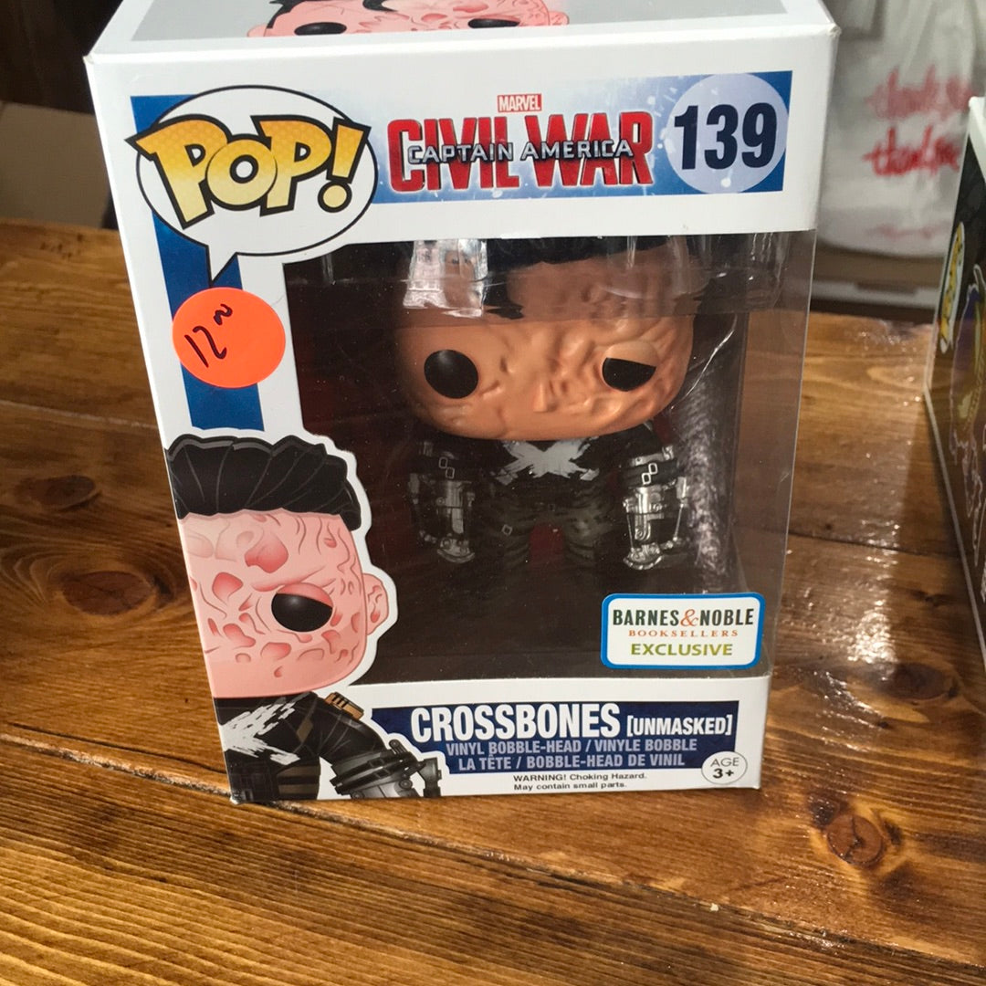 Marvel Civil War - Crossbones Unmasked #139 - Exclusive Funko Pop! Vinyl Figure